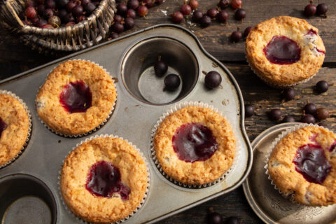 Almond and Gooseberry Muffins
