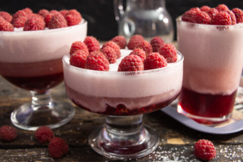 Raspberry Milk Jelly