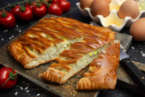 Savory Rice and Egg Pie
