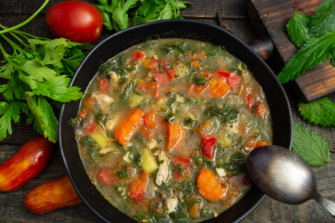Spring Chicken and Nettle Soup (Shchi)
