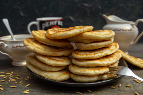 Fluffy Sourdough Pancakes