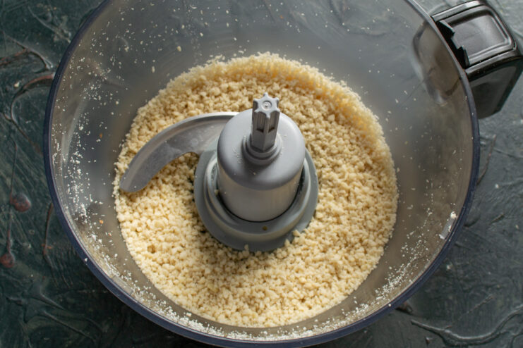 Grinding The Nuts Ground nuts inside a food processor or blender