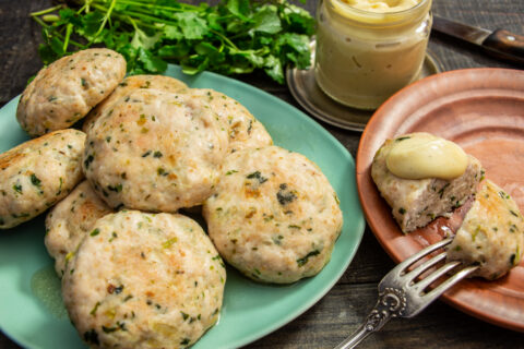 Oven-Baked Chicken and Cilantro Patties