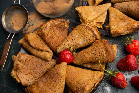 Chocolate Crepes With Cocoa