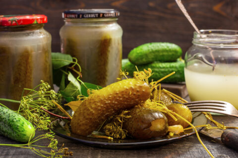 Canned Fermented Pickles