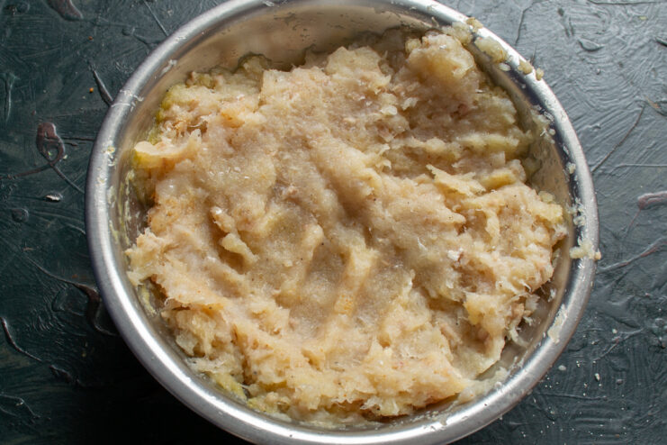 Minced Fish Consistency Smooth and fully kneaded minced fish mixture