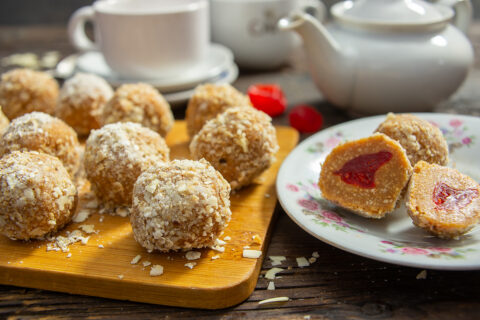 Peanut and White Chocolate Truffles