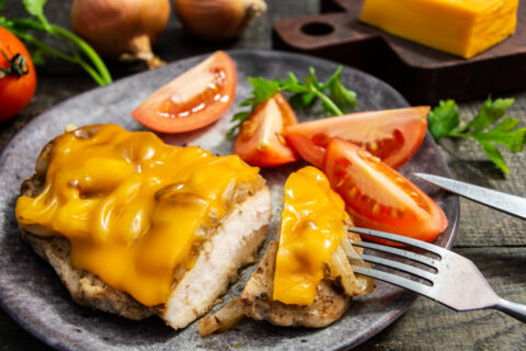 Chicken Breast with Onions and Cheese